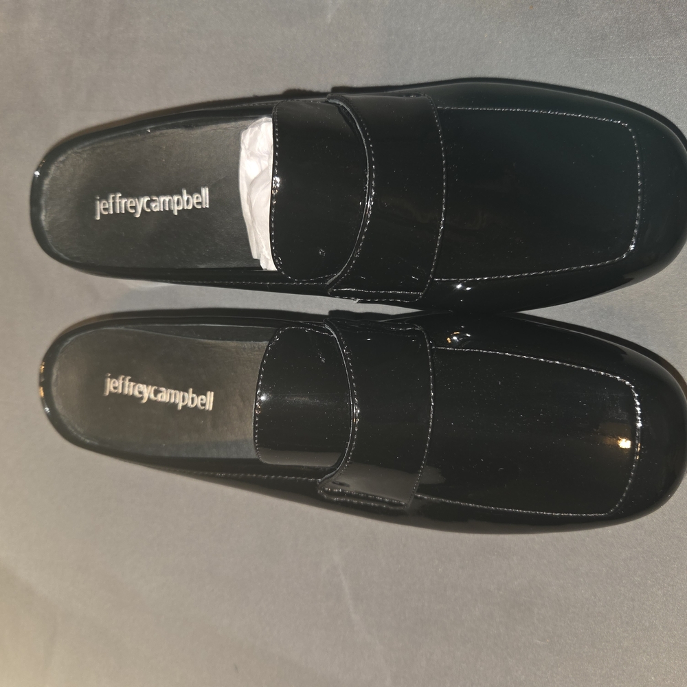 Jeffrey Campbell Black Suede Loafers